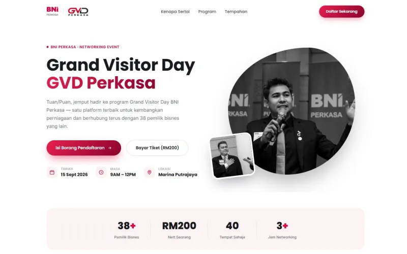 Landing Page Event - GVD